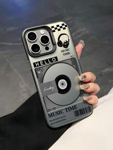 复古CD/DVD图案手机壳，趣味设计，CD图案，时尚配件，防震创意手机壳，节日礼物，礼品，兼容 7、8、X、XS、XR、11、12、13、14、15、16 Pro Max - 时尚设计，兼容三星A33(5G)/A32(4G)/A52(5G/4G兼容)/S20FE/S21FE/A14(4G/5G兼容)/S23/S23 Plus/S23 Ultra/S23 FE/A55 5G/S24/S24 Plus/S24 Ultra/A05/A05s，兼容Hot 30、Note 30、Note 40 4G、Note 40 Pro、Note 40 Pro 5G、Smart 8、Hot 40 Pro - 灰色 - 查看 2