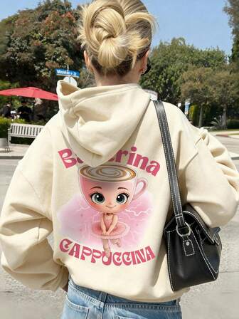 1pc Boys' Casual Printed Pullover Hoodie Sweatshirt, Thermal Lined, Long Sleeve, Autumn/Winter