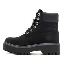 Timberland 女士高帮靴，舒适高帮靴，适合户外活动，实用靴款，适合城市通勤、徒步旅行和户外旅行，时尚靴款，适合日常约会，轻便舒适的休闲运动鞋 A5RH5015 - 黑灰色 - 查看 1