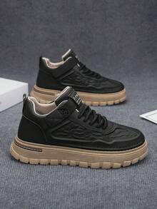 بوت رجالية عالية الكاحل، خريف/شتاء، بوت جلدية سوداء كاجوال متعددة الاستخدامات، بوت كارجو مقاومة للبلى منخفضة القطع، بوت كاجوال عصرية جديدة تناسب الملابس الرسمية، بوت بسحاب معدني مريحة