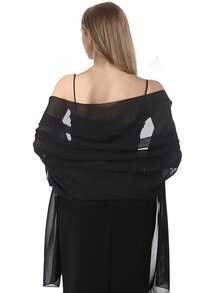 1 pieza Nuevo estilo Hijab chal de gran tamaño Jersey suave unicolor casual para mujer