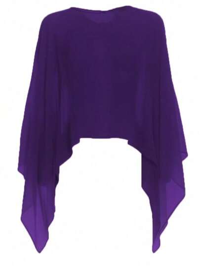 Bridal Cape Wedding Shawl For Women Dress Chiffon Elegant S And M