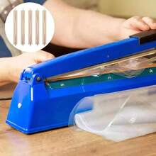 5 piezas de repuesto para calentador de sello de tefló.n de 30 cm x 2 mm, adecuadas para sellador SF-300 y otras marcas similares de selladores. - Caqui - Ver 5