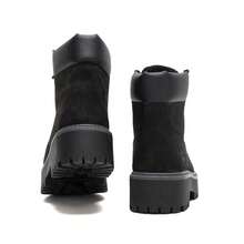 Timberland 女士高帮靴，舒适高帮靴，适合户外活动，实用靴款，适合城市通勤、徒步旅行和户外旅行，时尚靴款，适合日常约会，轻便舒适的休闲运动鞋 A5RH5015 - 黑灰色 - 查看 3