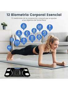 Báscula de grasa corporal, báscula inteligente Bluetooth, báscula electrónica multifunción, báscula de peso, báscula de salud, báscula de medición de grasa, analizador de composición corporal digital Bluetooth 4.0, 79 datos relacionados de alta precisión compatible con Android e iOS - Rosa - Ver 5