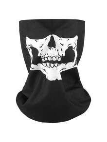 1 Pieza Máscara transpirable con diseño de calavera, pasamontañas sin costuras, accesorio para la cabeza, bufanda