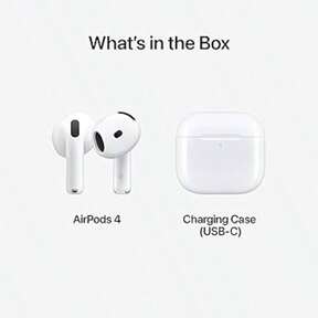AirPods 4 de Apple con estuche de carga USB-C (4ta generación)