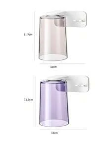 2pcs Magnetic Toothbrush Holder, Quick Drying Design - Transparent Waterproof Bathroom Storage Rack, Suitable For Wall Mounted Storage, Modern Home Decor, Countertop Essential, Small Space Solution And Travel Bathroom Accessory - Fits Sink, Vanity, Dorm, RV Bathroom For Hygiene Storage, Space Saving, Reopening - Multicolor - View 15