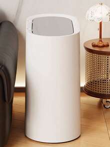1 件经典大理石纹浴室超薄垃圾桶，脚踏板设计，适用于客厅、厨房、浴室等狭窄空间 - 彩色 - 查看 5