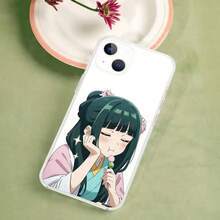 Custodia per telefono Apothecary Diaries Maomao compatibile con 17, 16, 15, 14 Plus, 13, 12, 11 Pro Max, cover posteriore trasparente e antiurto - compatibile con custodia 17, custodia 17 Pro, custodia 17 Pro Max