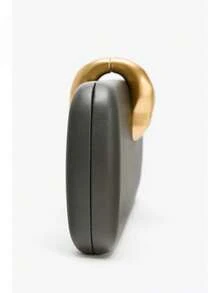 Bolso de mano con cierre metálico para mujer, forma de caja para cena y fiesta, nueva colección otoño-invierno 2025 con cadena de serpiente