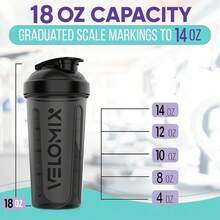 2 Pack 20oz Shaker Bottles With Stainless Steel Balls Leakproof Odor Resistant For Protein Smoothies Gym Travel Halloween Fitness Gift - 14 盎司 - 查看 3