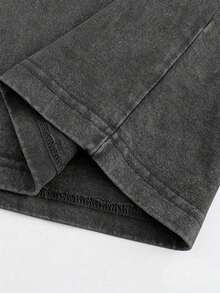 230g Washed To Make Old Cotton Printed T-Shirt, Retro Silent Hill F Printed T-Shirt, Fun Design, Outdoor Sports, Perfect Gift, Relaxed Street Style, Machine Washable, The Same For Men And Women, Outdoor Sports,  Pioneer. - 黑色 - 查看 5