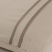 JOGO DE LENÇOL IMPERIAL 03 PEÇAS MICROPERCAL 400 FIOS - Marrom Claro - Visão 3