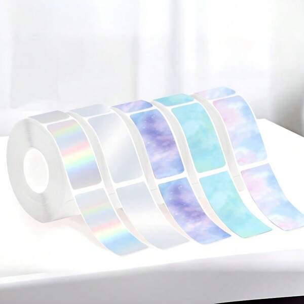 160 etiquetas térmicas Phomemo - Compatibles con la impresora térmica portátil D30, 0.47x1.57 pulgadas (12x40mm) - Para inventario, envío, código de barras, código QR, etiquetas de precio - Ideal para el hogar, oficina, almacén, tiendas minoristas - Cinta para etiquetas térmicas Phomemo D30, suministros de oficina, colores vibrantes, adhesivo duradero, pequeñas empresas