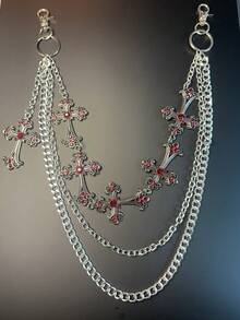 交叉裤链、钱包链、复古链、双层链、嘻哈朋克风、牛仔裤链、口袋链、男士钥匙链