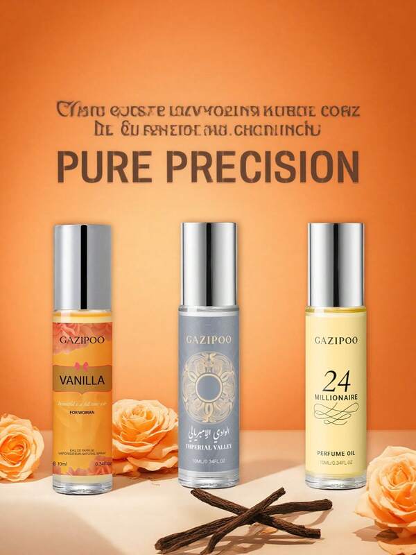 1 Piece 10ml Roll-On Perfume Oil - Raspberry Fruity Floral, Oriental Woody & Floral (3 Options Available) - Unisex Fragrance Oil, Ideal For Daily Wear & Date Nights - Perfect Gift Choice