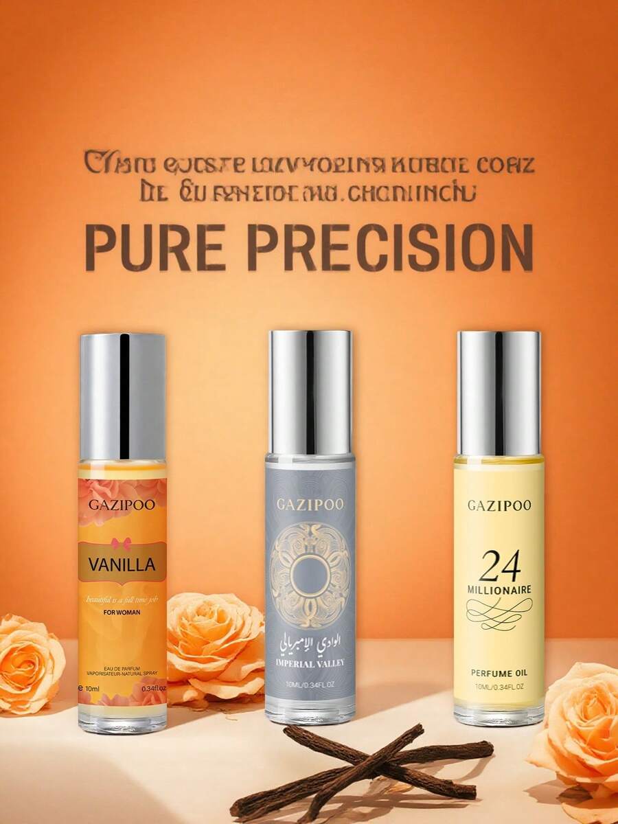 1 Piece 10ml Roll-On Perfume Oil - Raspberry Fruity Floral, Oriental Woody & Floral (3 Options Available) - Unisex Fragrance Oil, Ideal For Daily Wear & Date Nights - Perfect Gift Choice - 10ml - View 1