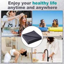 - Toalla de yoga caliente, de alta calidad, tacto fresco, microfibra absorbente, 72x 26.5 pulgadas, toalla de yoga de 6 pies para yoga caliente, 320 g - Gris tranquilo - Ver 5