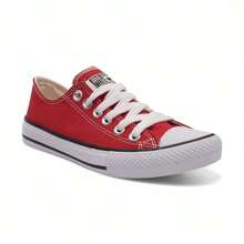 Women's Retro Sneakers – Comfort, Style And Grip With Rubber Sole - 紅色的 - 查看 4