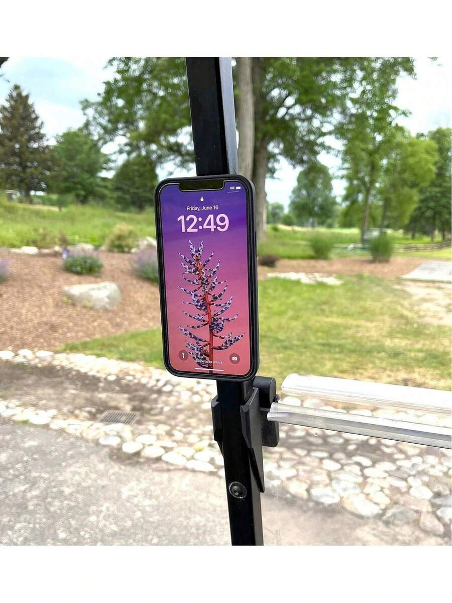 Soporte magnético para carrito de, compatible con. Se fija magnéticamente al carrito de o a cualquier superficie de metal. Imanes fuertes para un montaje . Tamaño compacto. - 1 - Ver 1