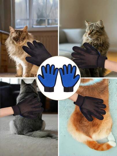 2pcs Pet Gloves, Cat Grooming Gloves, Pet Cleaning And Massage Gloves Comb, Cat And Dog Bath Hair Removal Gloves, Pet Hair Removal Tools, Cat And Dog Hair Cleaning Tools, Cat And Dog Grooming Gloves, Cat And Dog Comb, Dog Hair Removal Tools, Shower Gloves