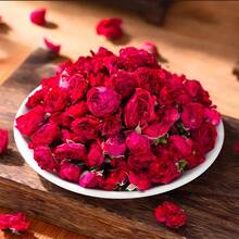 1 Stück 90g Rosenblüte mit Goldrand, konserviert - geeignet für Innenraum-Dekoration, Hintergrund, Tischdekoration, Blumenarrangements, DIY Handwerksarbeiten, kerzentauglich - Goldumrandete Krone (1 Stück) - Übersicht 2