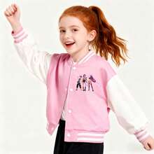 NetHong Kids K.Pop Demon Hunters Jacket Sweatshirt Tops Trousers Casual Baseball Jacket