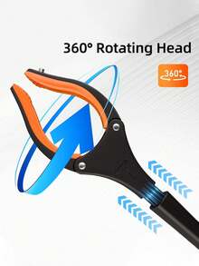 Aluminum Alloy Trash Picker Grabber Tool With 360° Rotating Claw - Heavy Duty Telescopic Reacher, Suitable For Elderly, Household And Cleaning - Multicolor - View 9