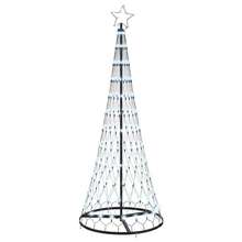 LED Weihnachtsbaum Kaltes Weiß 138,5 x 138,5 x 399 cm Metall-XY692197