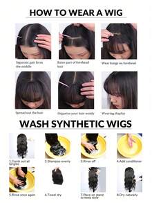 6inch Synthetic Air Bangs Clip In Hair Extensions Front Fringe False Hairpiece For Women Clip In Bangs Invisible Natural Suitable For Daily ,Parties, Holidays, Etc