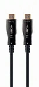 Cabo HDMI de alta velocidade Gembird com AOC Active Optical com Ethernet 50m - Preto - Ver 2