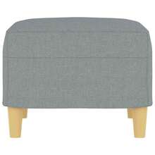vidaXL Fußhocker Hellgrau 60x50x41 cm Stoff