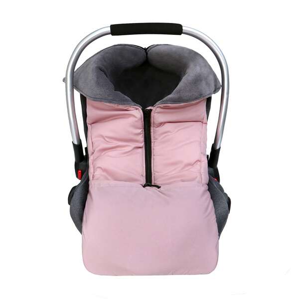 Baby Kinderwagen Babytragetasche mit abnehmbarer winddichter Fußabdeckung, gepolstertes Kinderwagenkissen, warm und winddicht