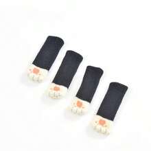 4pcs Paw Pattern Anti-Slip Table Leg Cover, 1pc Cute Chair Foot Pad For Home, Door Handle Cover,Thickened Cat Claw Stool Leg Protectors Socks,Put On Socks For Chair,Protect Your Floor And Furniture With These Knitted Table Leg Socks