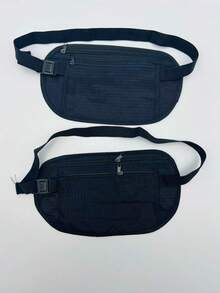 O'LY Compact Sports Fanny Pack | Waist Bag With Cell Phone And Document Compartments - Black - View 9