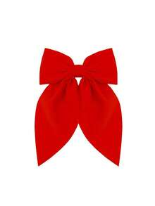 10pcs Random Color Hair Bows Clips For Women, Black Bow White Bow Pink Bows Bow Hair Clips For Women Ribbons Bow Barrettes Satin Hair Bows Long Tail Clips On Bows Party Hair Accessories Valentine's Day Valentines Claw Clips Christmas Gift