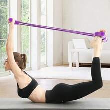 1pc Elastic Yoga Stepping Board Resistance Band, Natural Latex Tension Rope Fitness Equipment, For Home Gym Arm & Waist Slimming Training, Foot Pedal Resistance Exerciser