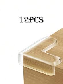 1/4/12 Stücke transparente Tischeckenschützer - verstärktes Design - Haustier-Sicherheitsstoßfänger, rutschfeste Möbelkantenschutz für Tische, Stühle, Betten - Stöße vermeiden (rund, L-förmig)