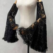 1 Pair New Bride'S Wedding Dress With Lace Covered Arm Sleeves Lantern Sleeves Women'S Dress Accessories - 白色 - 查看 3