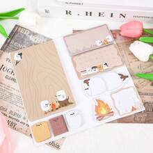 [Süßes Dackel Haftnotizen Set] Beinhaltet verschiedene Dackel und Pfoten-förmige Haftnotizen, selbstklebend und leicht abzureißen, glatte Beschriftung, in unterschiedlichen Größen, geeignet für Büro-Notizen, Tagebuch-Dekoration, ein sinnvolles Geschenk für Hundeliebhaber~