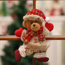 1pc Christmas Tree Accessories, Christmas Figurines, Dancing Old Man, Snowman, Deer And Bear, Cloth Pendant Gifts,Home Decoration Decorations, Birthday Gift, Graduation Gift, Party Small Gift, Special Gift - Multicolor - View 17