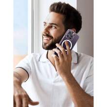 Funda Magntica para, Case Antidesgaste, Anti - Amarillo con Proteccin de la Lente y Cadas, Antigolpes Respaldo Transparente, Carcasa 6.5 Pulgadas - iPhone 14 Pro Max - Ver 9