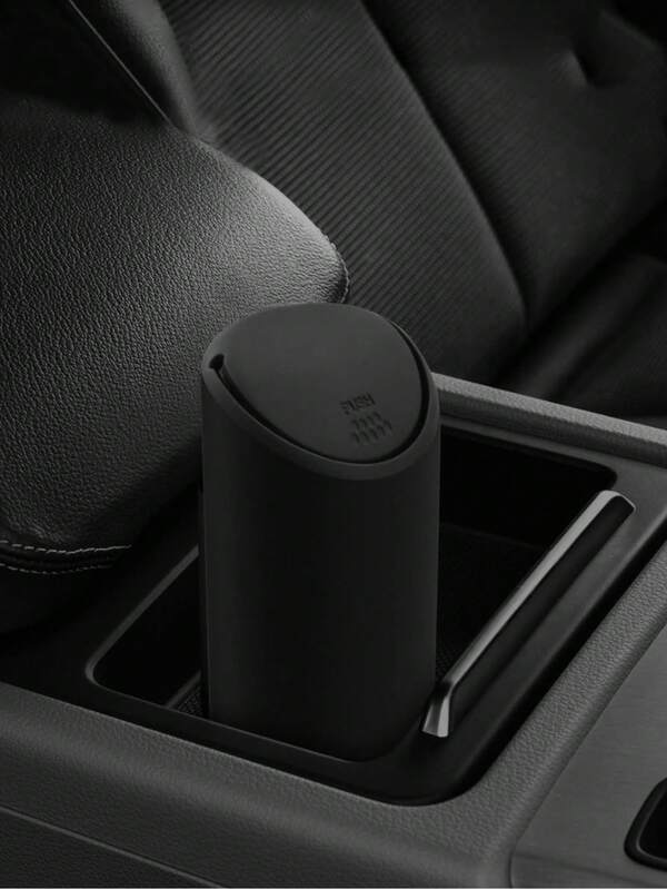 Mini papelera con tapa para el coche, papelera hermética a prueba de fugas, mini papelera de silicona portátil, papelera para coche, hogar y oficina, regalo de Navidad, regalo del Día de San Valentín, el mejor accesorio de coche para mujeres, el regalo de cumpleaños perfecto