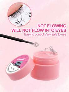 Waloshow 10克香氛睫毛胶卸妆液 - 快速、温和、不含酒精的凝胶状胶水溶剂，配有清洁垫和涂抹刷，可安全卸除睫毛嫁接。 - 彩色 - 查看 6
