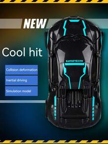Collision Robot Car, Inertial Car Collision Transforms Into Robot, Inertial Car Model Transforms After Collision, Collision Car Robot Racing Car Model - Multicolor - View 4