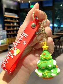 1 Stück - Neue süße Weihnachtsmann Schlüsselanhänger Cartoon Schlüsselanhänger Auto Anhänger Rucksack Hängeaccessoires Kleine Geschenke, Weihnachtsdekoration Geschenke für Menschen Taschenbaumler Auto Lehrer Schwester Geschenkideen