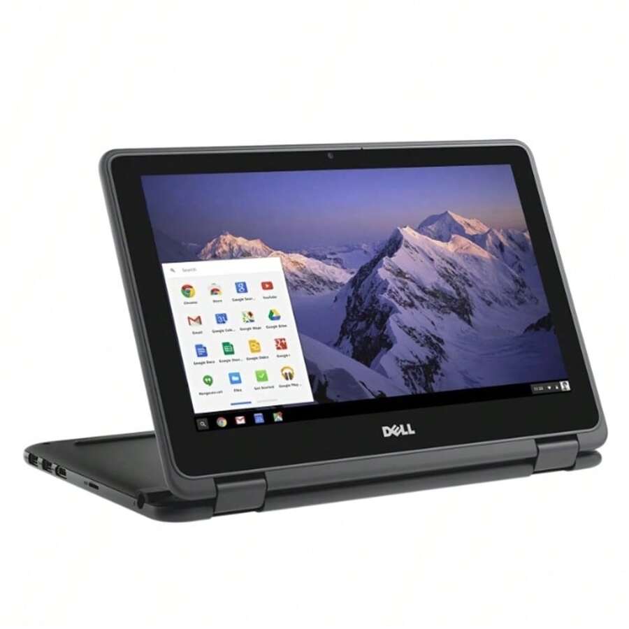 Certified Refurbished - Dell Chromebook 11 3100-Touch 2-In-1 11.6" Intel Celeron N4020 -RAM 4GB 32GB SSD Chrome OS - màu đen - Xem 1