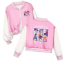 NetHong Kids K.Pop Demon Hunters Jacket Sweatshirt Tops Trousers Casual Baseball Jacket