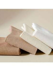 5 Pairs Women's Solid Color Casual Comfortable Short Socks